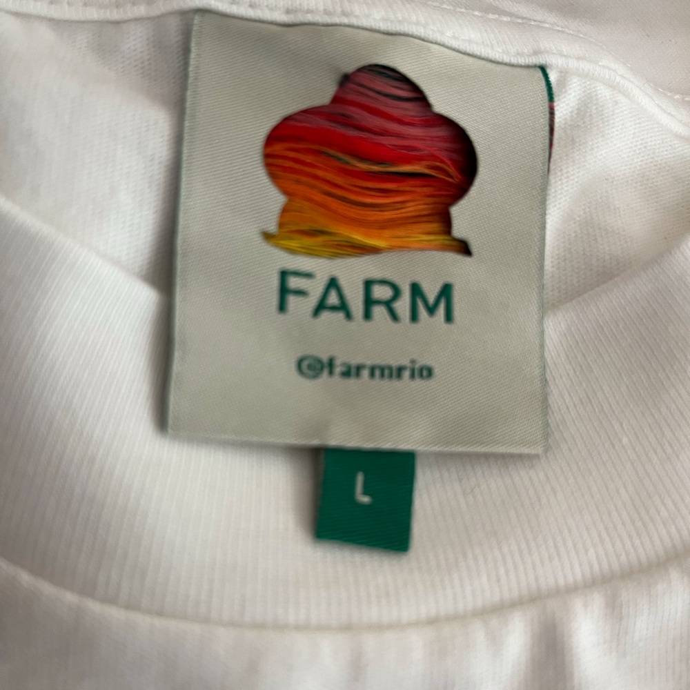 FARM Rio White Maxi Dress with Green Print - Picture 8 of 8